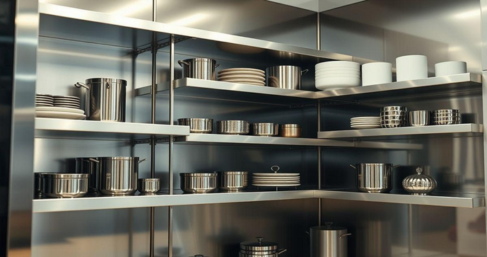 Prateleiras de Aço Inox para Cozinha: A Solução Ideal para Organização e Estilo