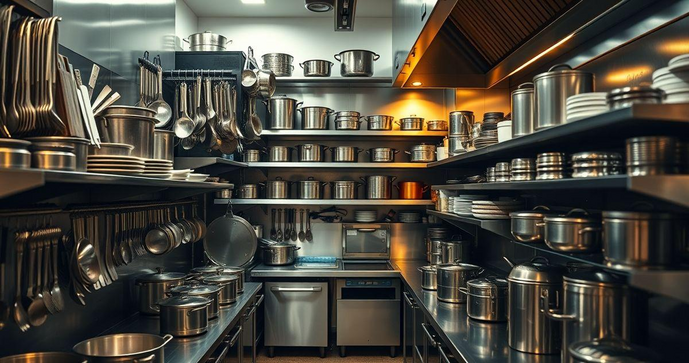 Prateleiras em Aço Inox para Cozinha Industrial: Praticidade e Durabilidade na Organização